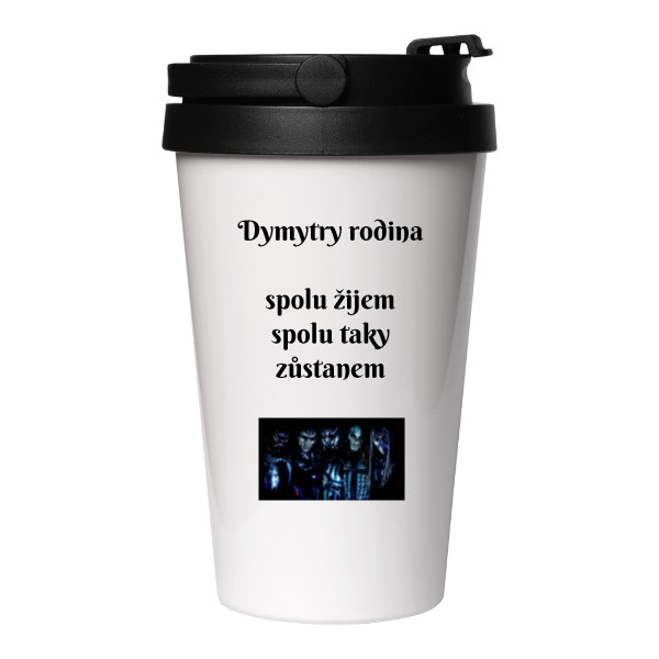 Cestovní nerezový hrnek s potiskem termo hrnek dymytry